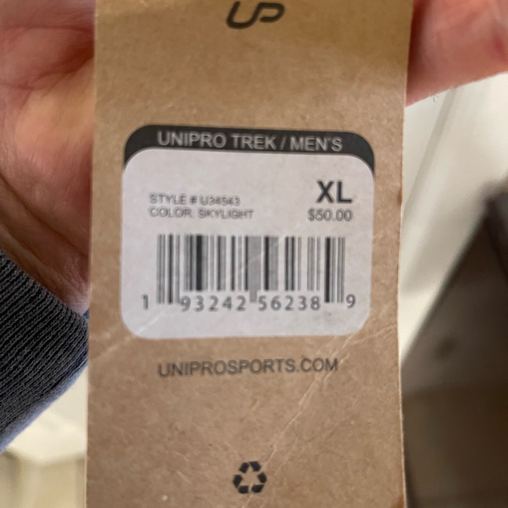 Unipro Men's Gray Lightweight Jacket - Picture 2 of 2